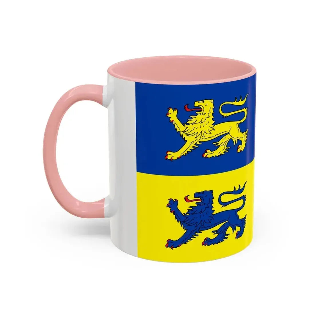 Flag of Schleswig Flensburg Germany - Accent Coffee Mug - Go Mug Yourself