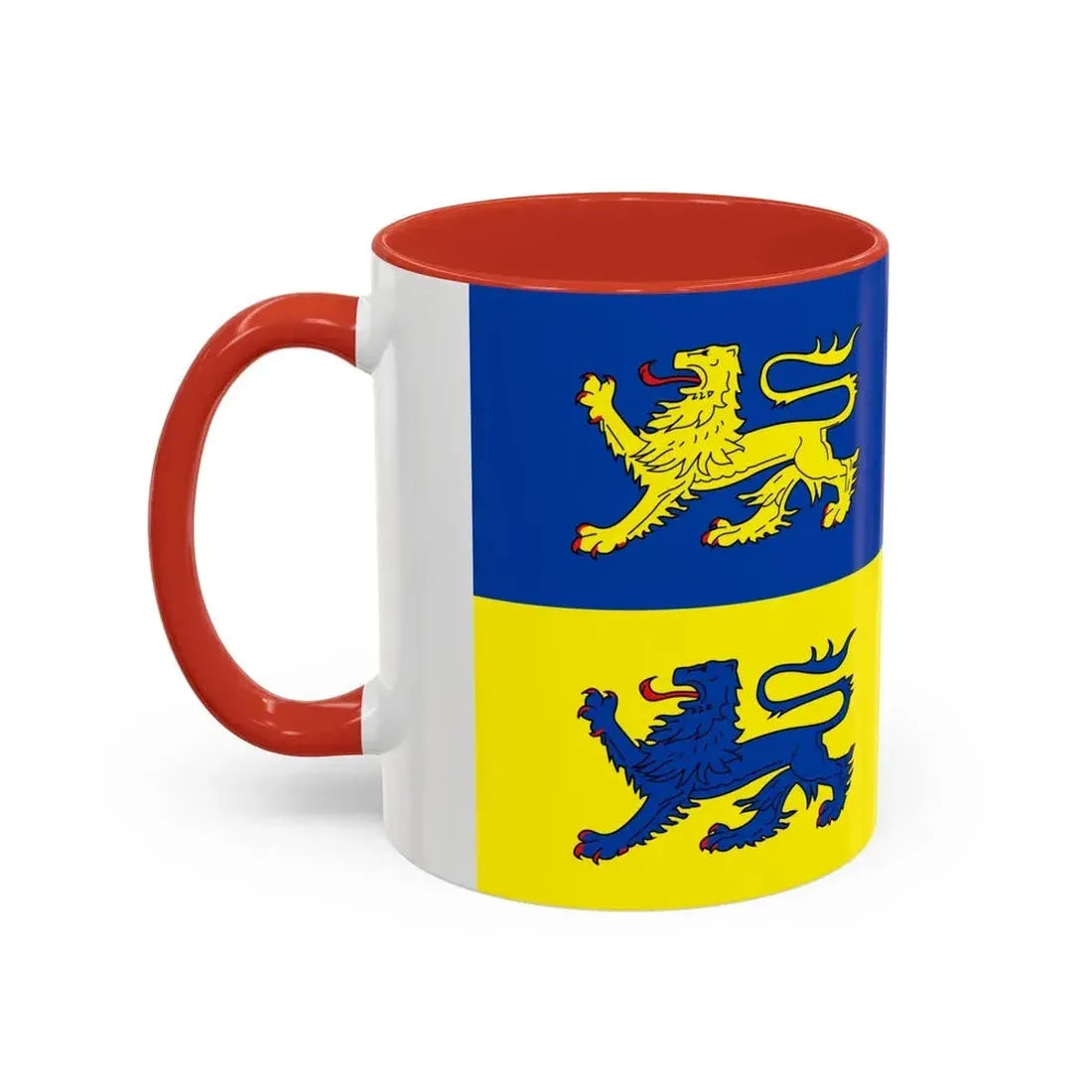 Flag of Schleswig Flensburg Germany - Accent Coffee Mug - Go Mug Yourself