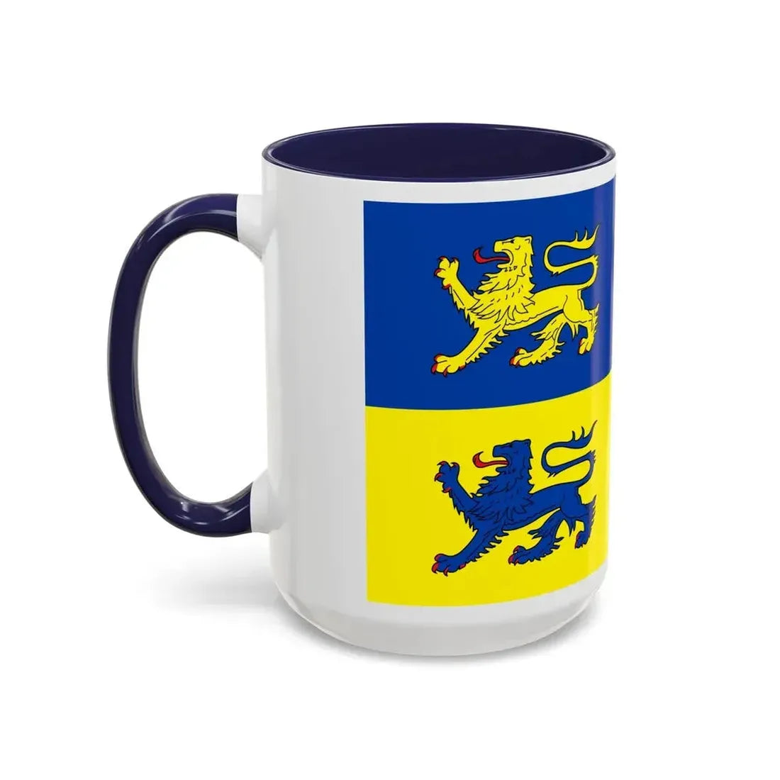 Flag of Schleswig Flensburg Germany - Accent Coffee Mug - Go Mug Yourself