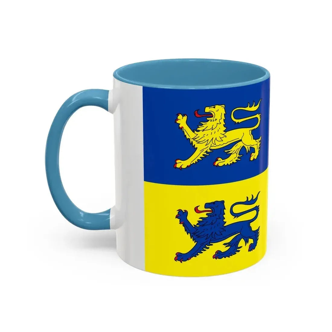 Flag of Schleswig Flensburg Germany - Accent Coffee Mug - Go Mug Yourself