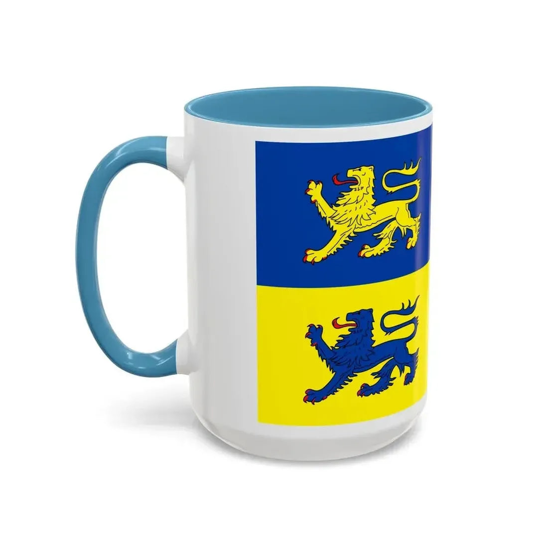Flag of Schleswig Flensburg Germany - Accent Coffee Mug - Go Mug Yourself