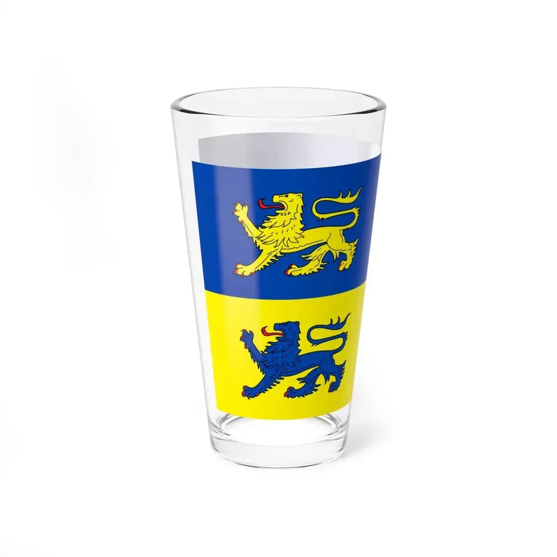 Flag of Schleswig Flensburg Germany - Pint Glass 16oz - Go Mug Yourself