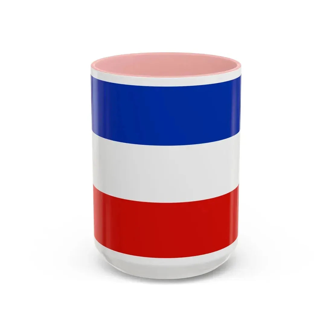 Flag of Schleswig Holstein Germany - Accent Coffee Mug 15oz Pink - Go Mug Yourself