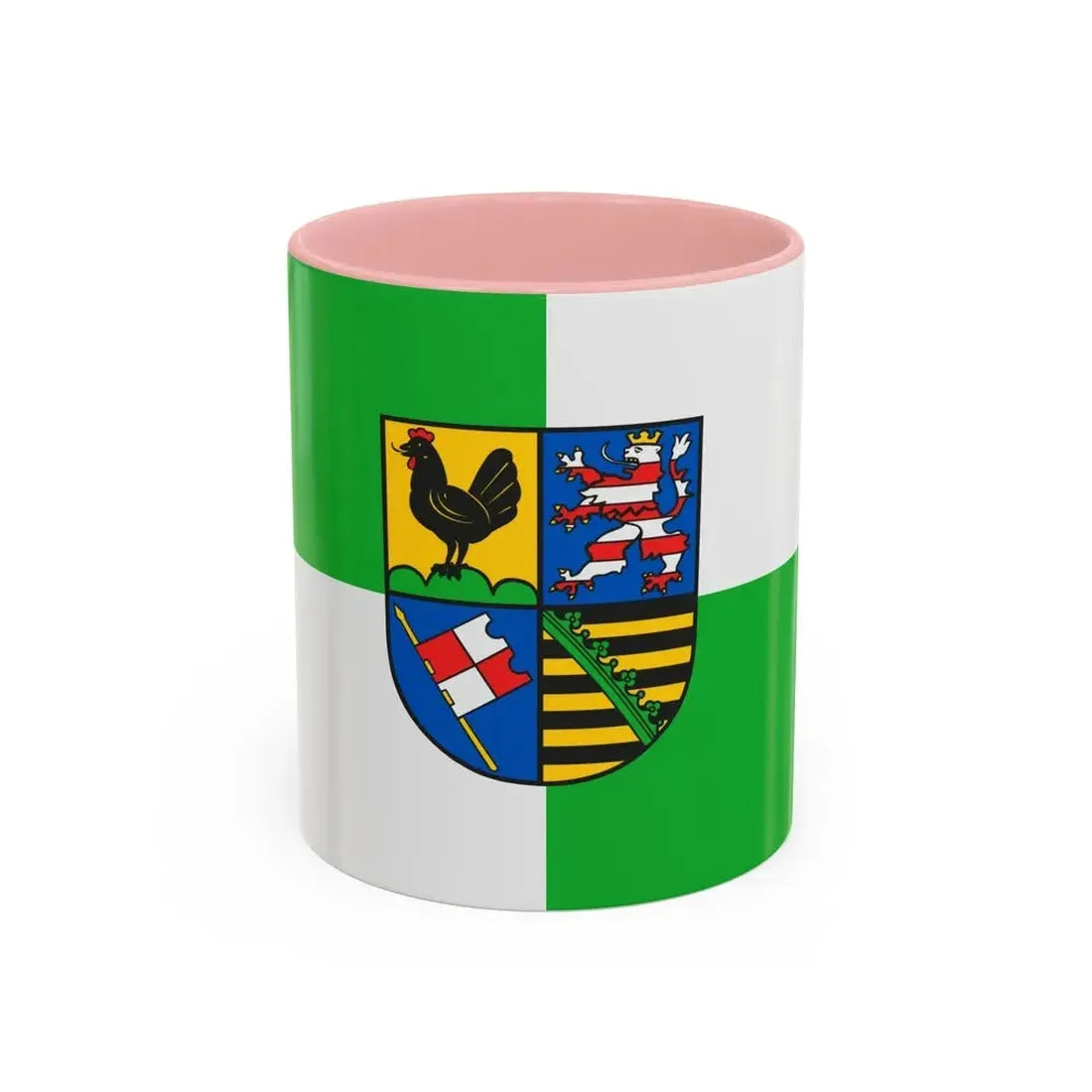 Flag of Schmalkalden Meiningen Germany - Accent Coffee Mug 11oz Pink - Go Mug Yourself