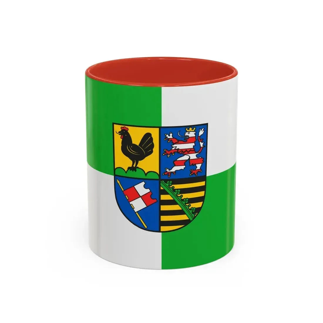 Flag of Schmalkalden Meiningen Germany - Accent Coffee Mug 11oz Red - Go Mug Yourself