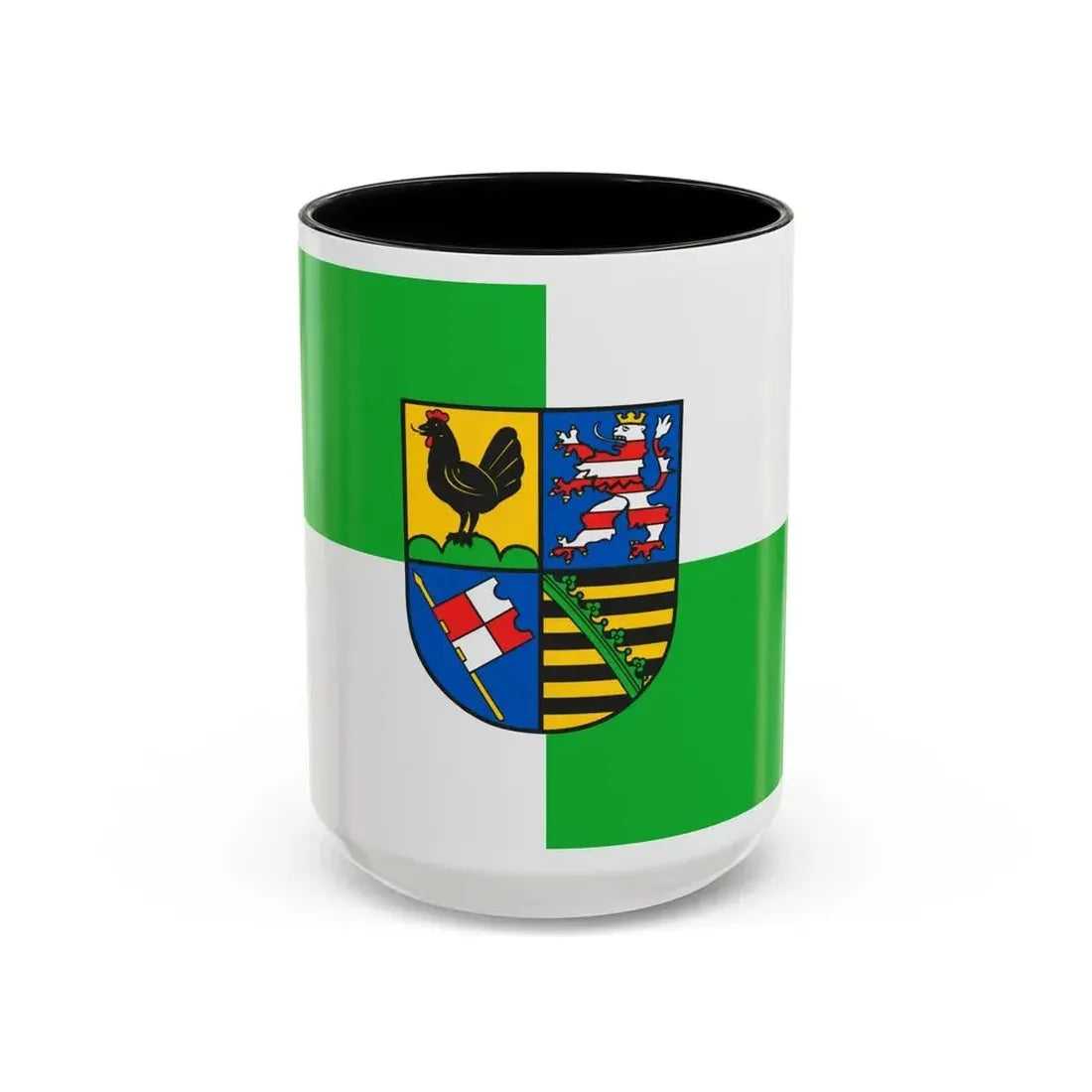 Flag of Schmalkalden Meiningen Germany - Accent Coffee Mug 15oz Black - Go Mug Yourself