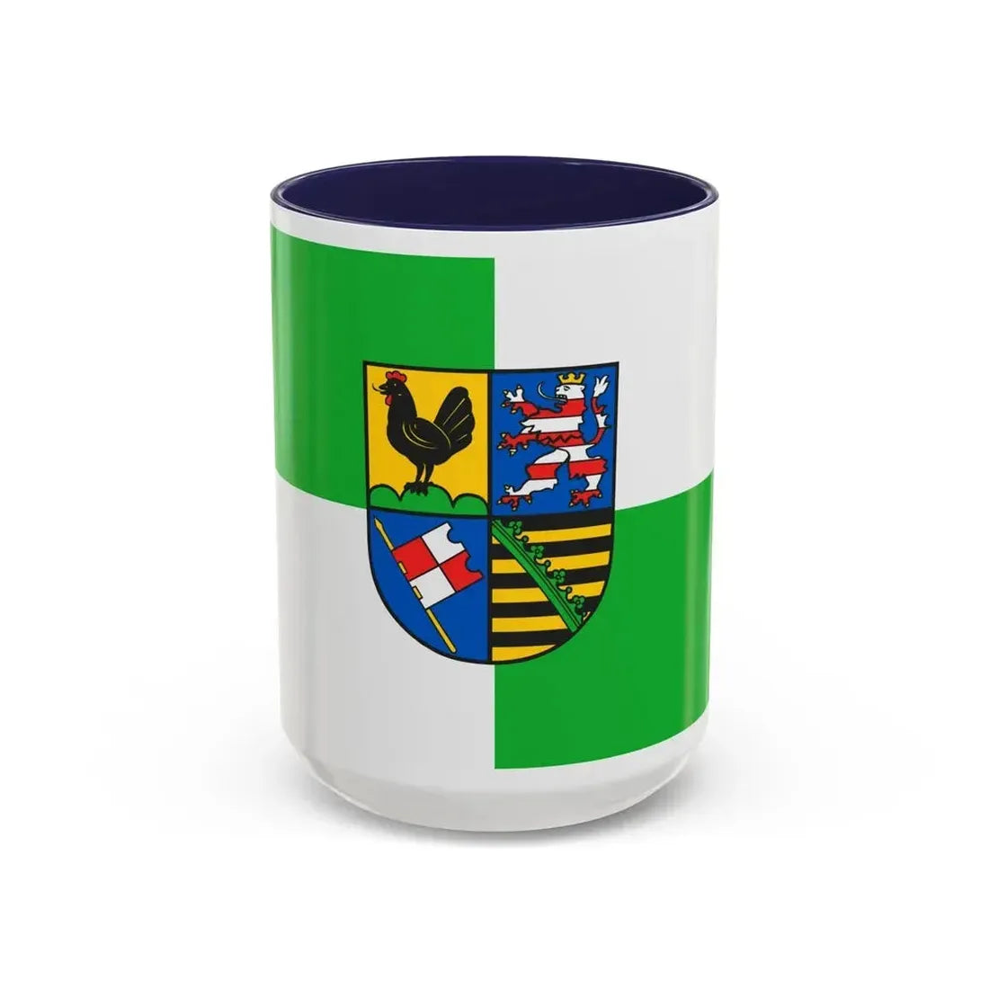Flag of Schmalkalden Meiningen Germany - Accent Coffee Mug 15oz Navy - Go Mug Yourself