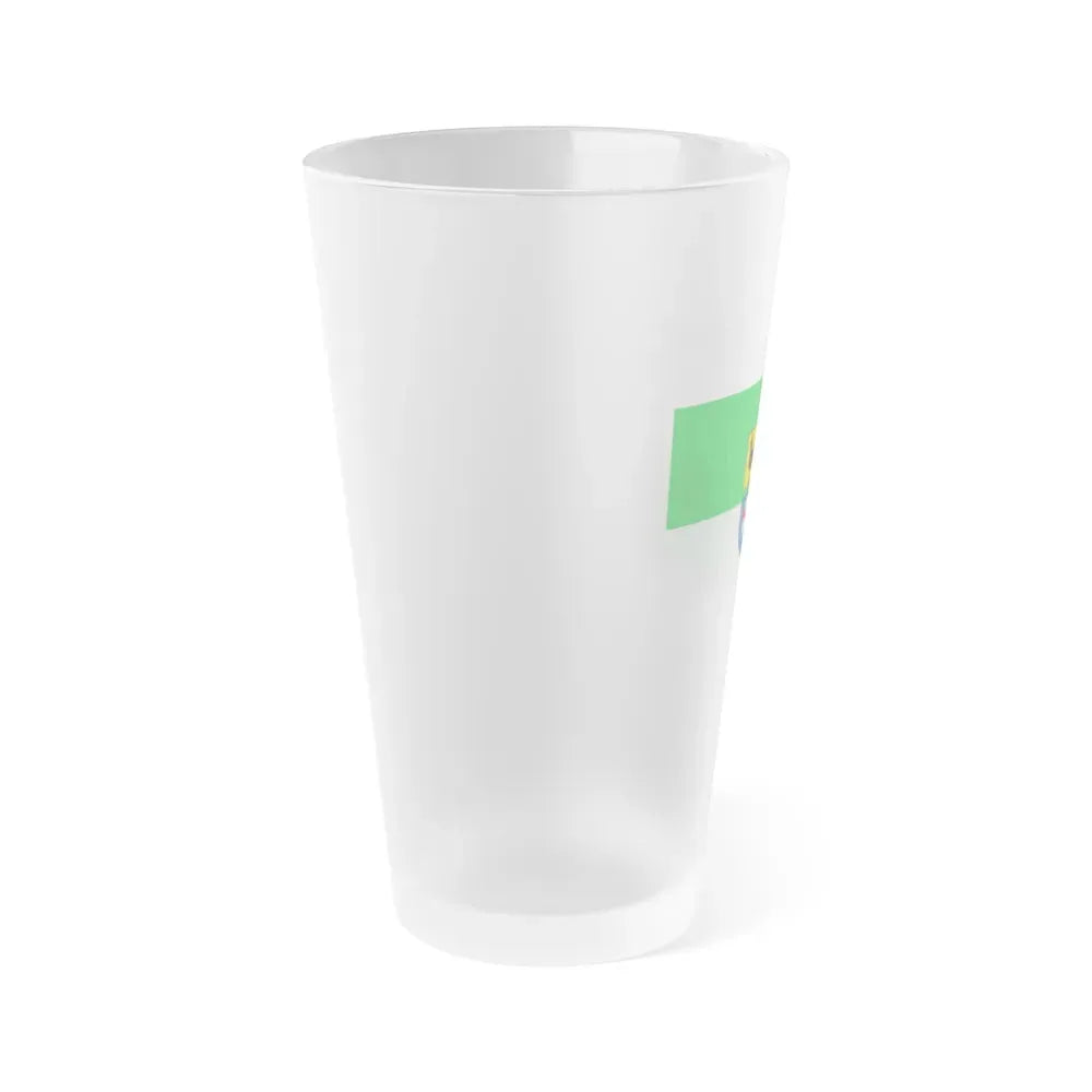 Flag of Schmalkalden Meiningen Germany - Frosted Pint Glass 16oz - Go Mug Yourself