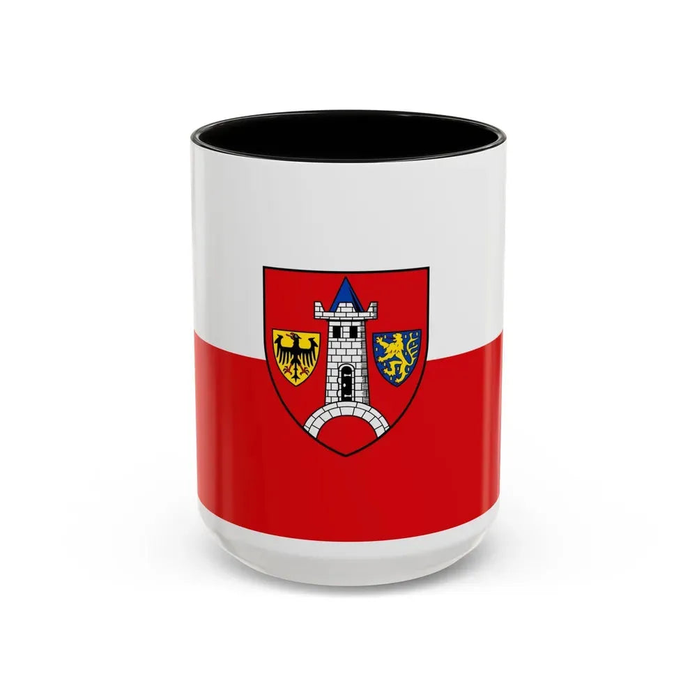 Flag of Schwabach Germany - Accent Coffee Mug 15oz Black - Go Mug Yourself