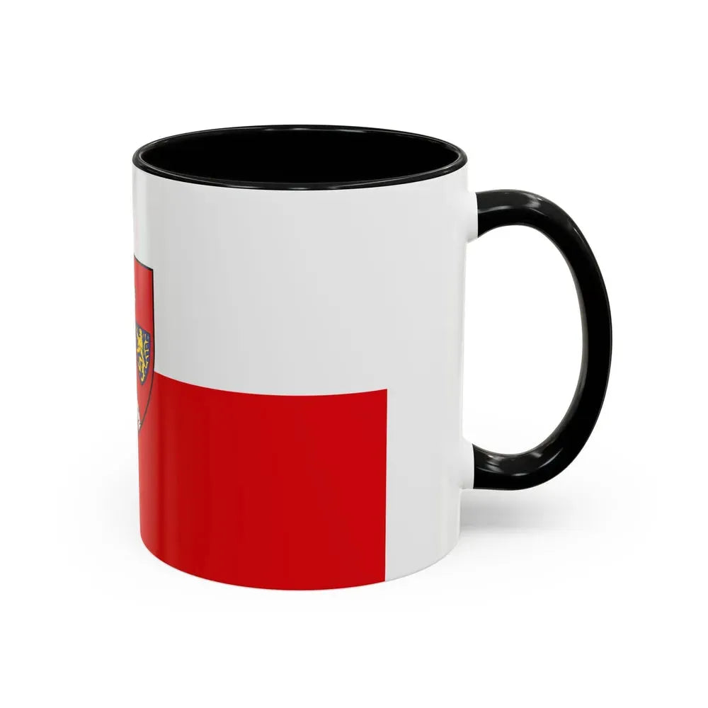 Flag of Schwabach Germany - Accent Coffee Mug - Go Mug Yourself