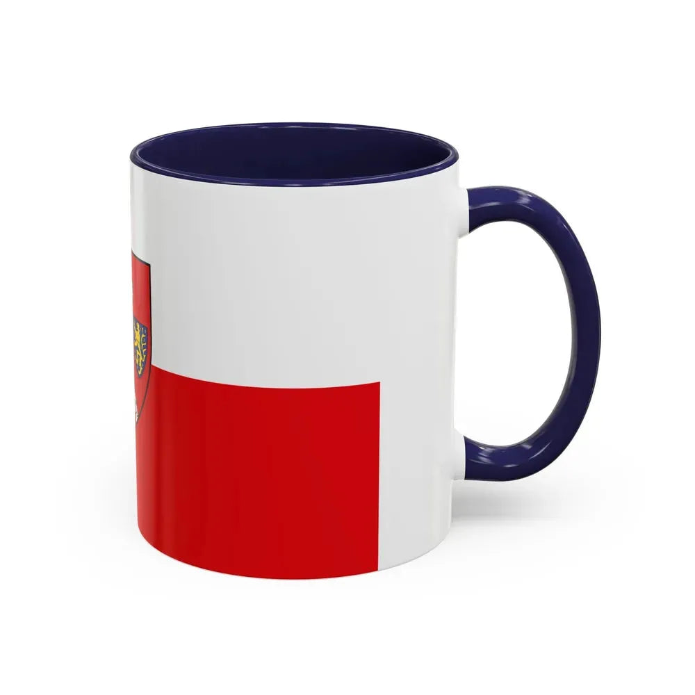 Flag of Schwabach Germany - Accent Coffee Mug - Go Mug Yourself