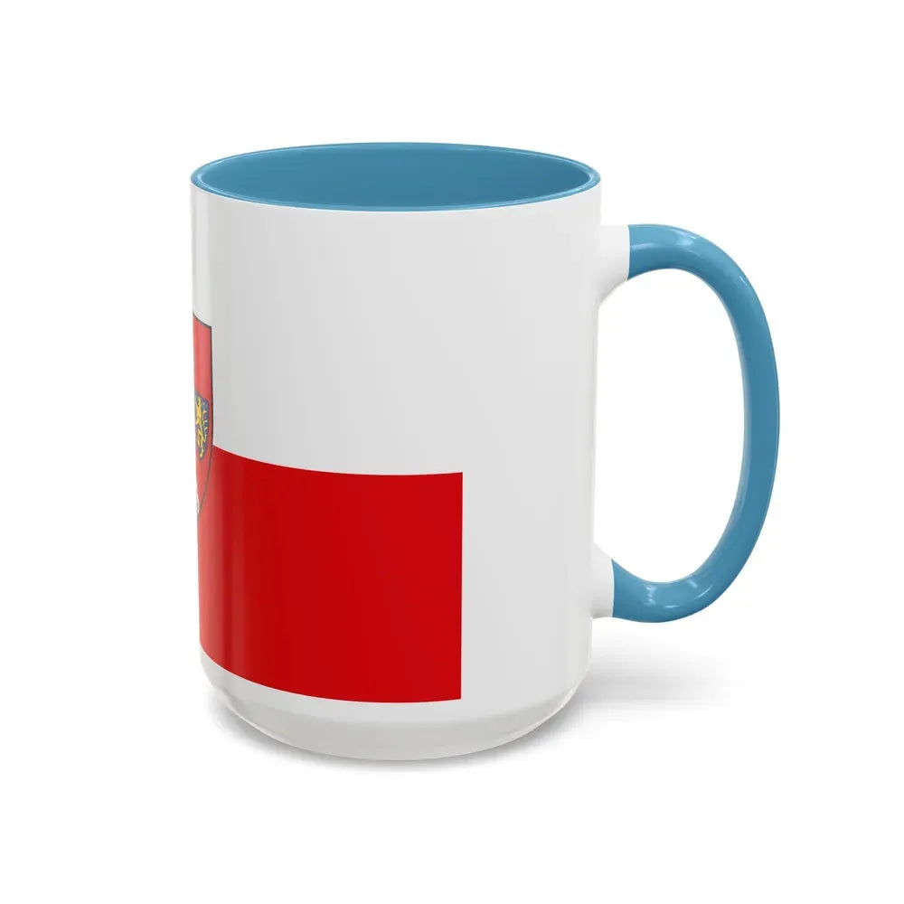 Flag of Schwabach Germany - Accent Coffee Mug - Go Mug Yourself