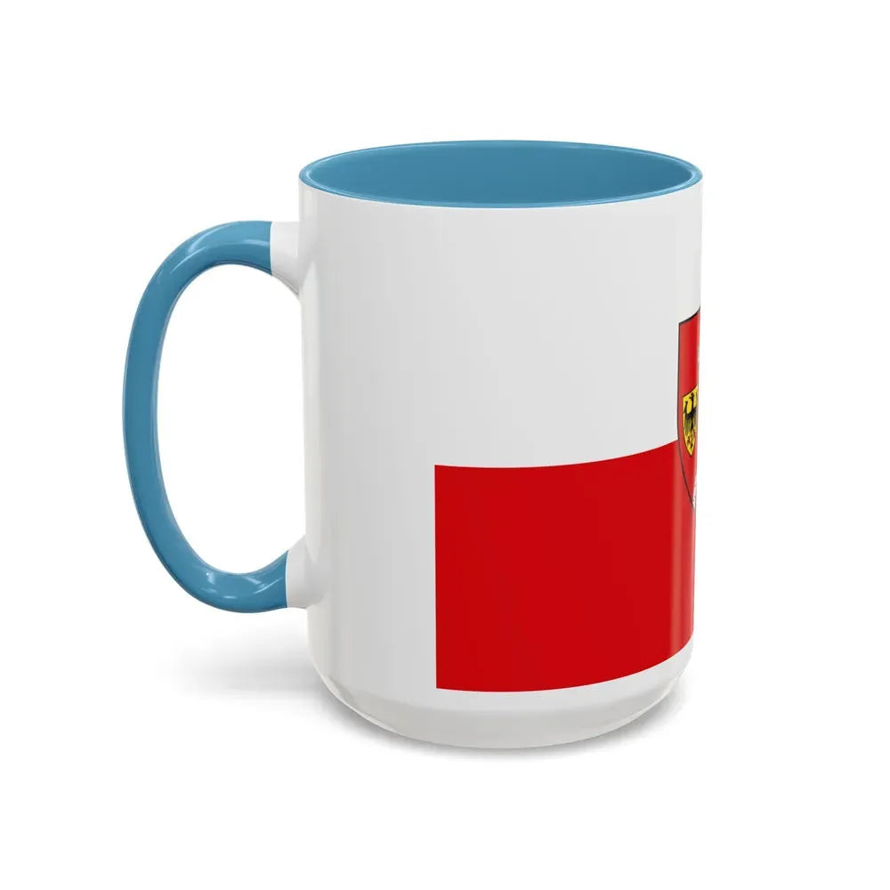 Flag of Schwabach Germany - Accent Coffee Mug - Go Mug Yourself