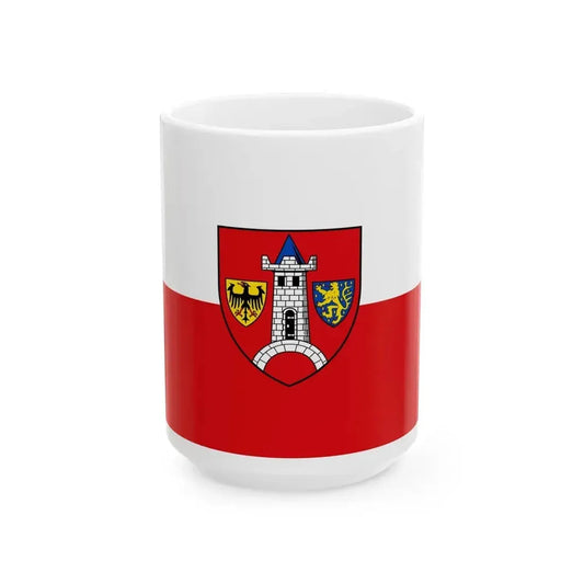 Flag of Schwabach Germany - White Coffee Mug 15oz - Go Mug Yourself