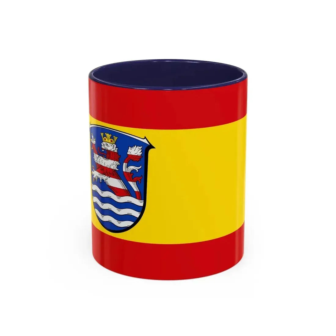 Flag of Schwalm Eder Kreis Germany - Accent Coffee Mug 11oz Navy - Go Mug Yourself