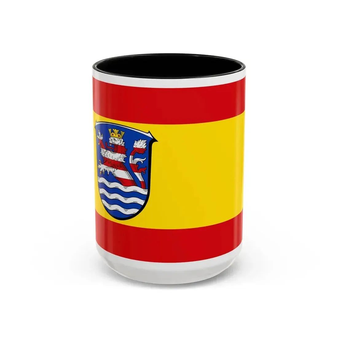 Flag of Schwalm Eder Kreis Germany - Accent Coffee Mug 15oz Black - Go Mug Yourself