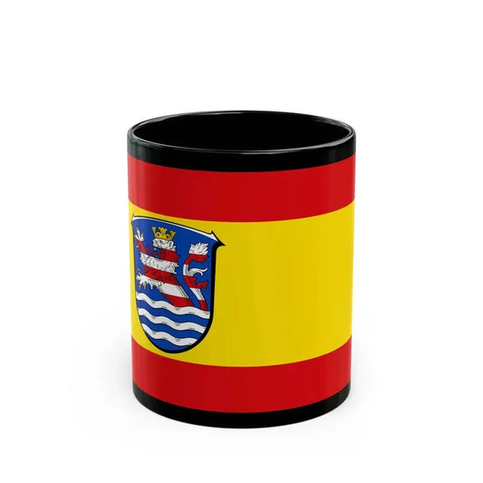 Flag of Schwalm Eder Kreis Germany - Black Coffee Mug 11oz - Go Mug Yourself