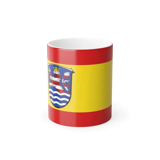 Flag of Schwalm Eder Kreis Germany - Color Changing Coffee Mug 11oz - Go Mug Yourself