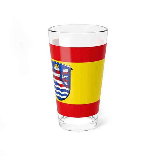 Flag of Schwalm Eder Kreis Germany - Pint Glass 16oz 16oz - Go Mug Yourself