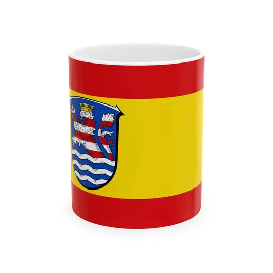 Flag of Schwalm Eder Kreis Germany - White Coffee Mug 11oz - Go Mug Yourself