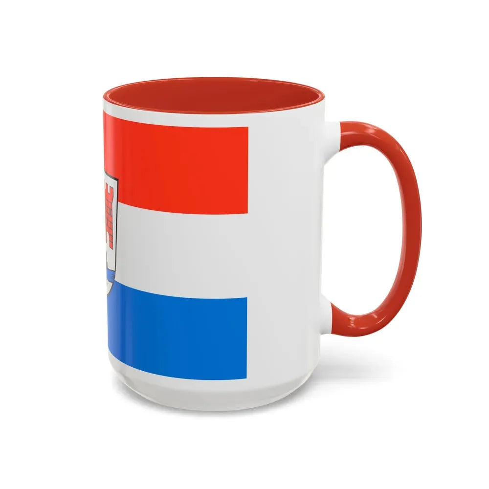 Flag of Schwandorf Germany - Accent Coffee Mug - Go Mug Yourself