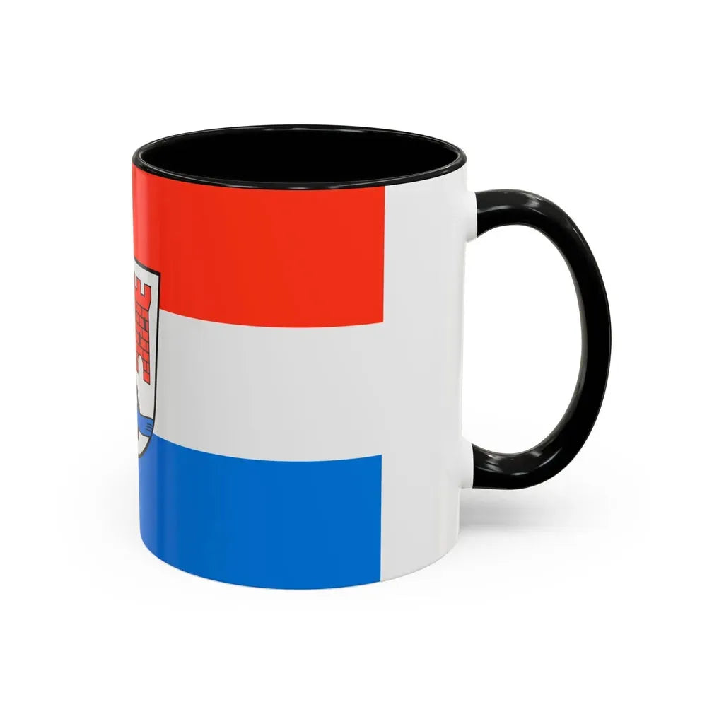 Flag of Schwandorf Germany - Accent Coffee Mug - Go Mug Yourself