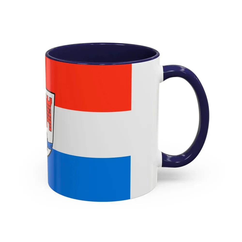 Flag of Schwandorf Germany - Accent Coffee Mug - Go Mug Yourself