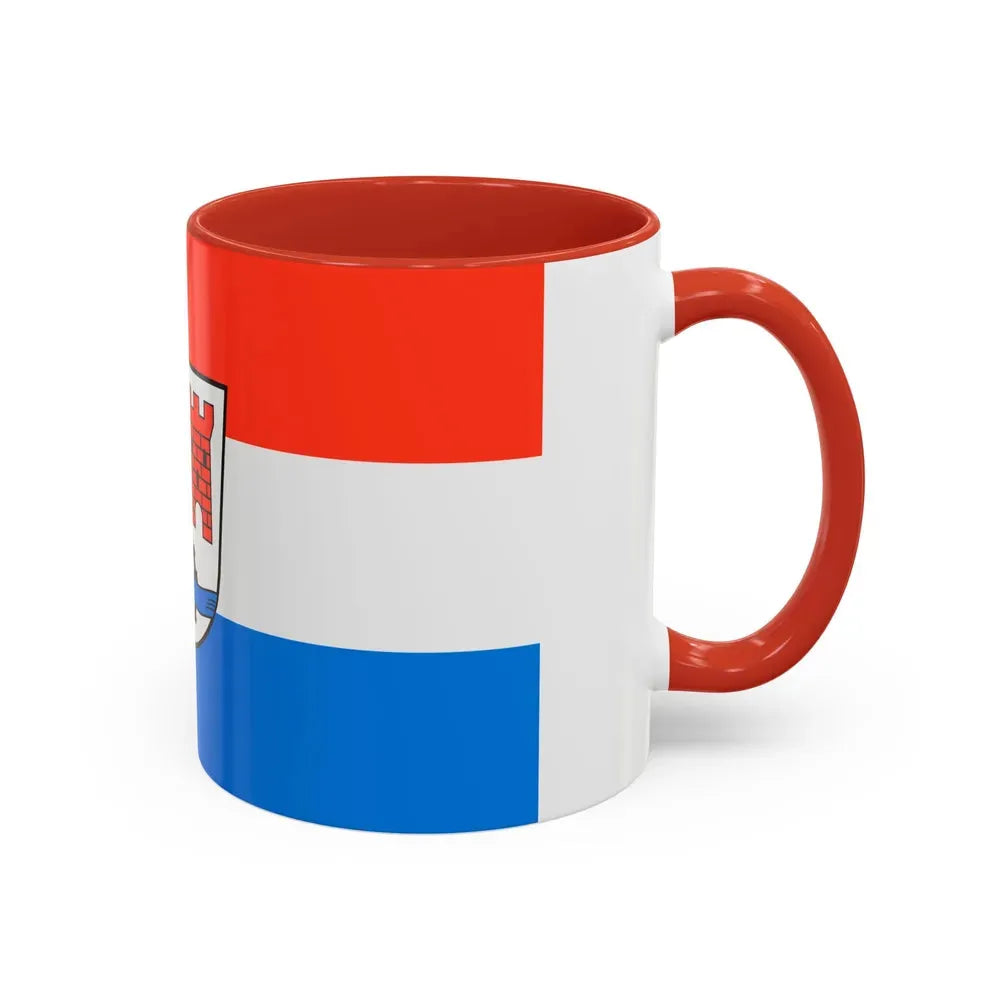 Flag of Schwandorf Germany - Accent Coffee Mug - Go Mug Yourself