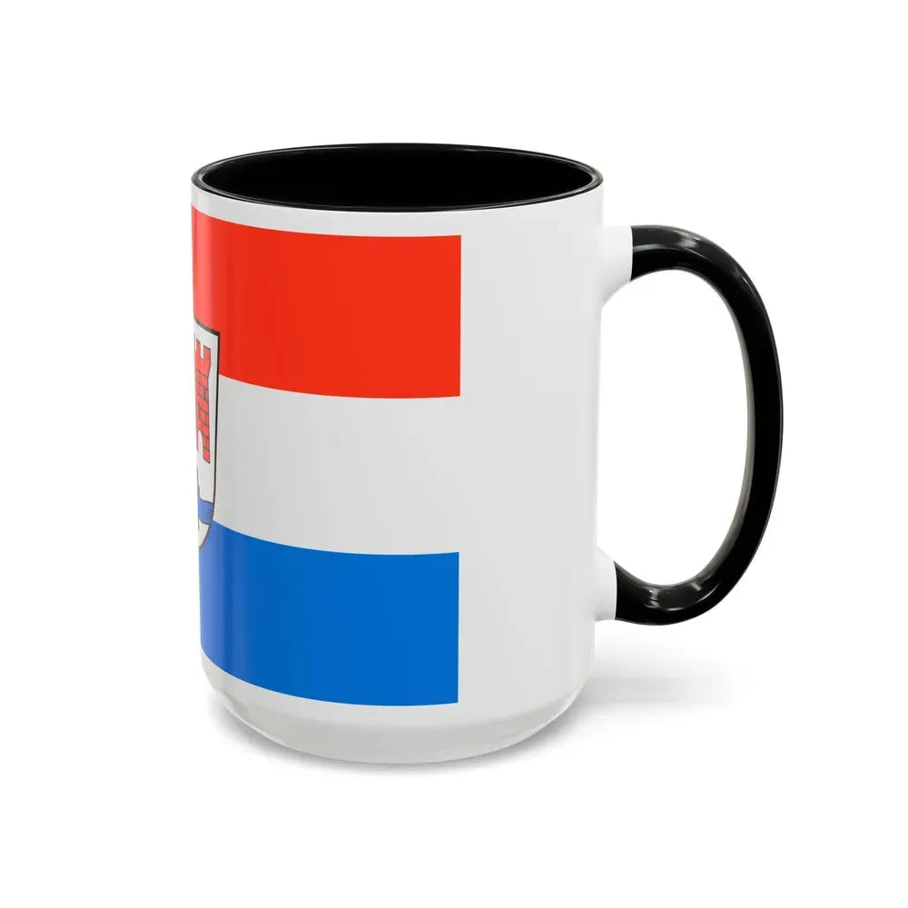 Flag of Schwandorf Germany - Accent Coffee Mug - Go Mug Yourself