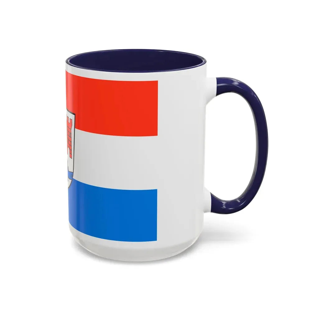 Flag of Schwandorf Germany - Accent Coffee Mug - Go Mug Yourself