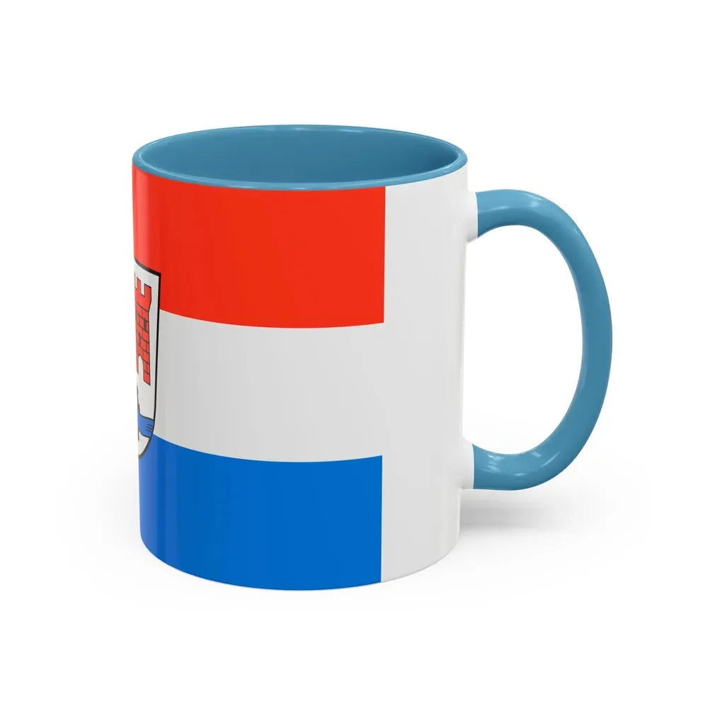 Flag of Schwandorf Germany - Accent Coffee Mug - Go Mug Yourself