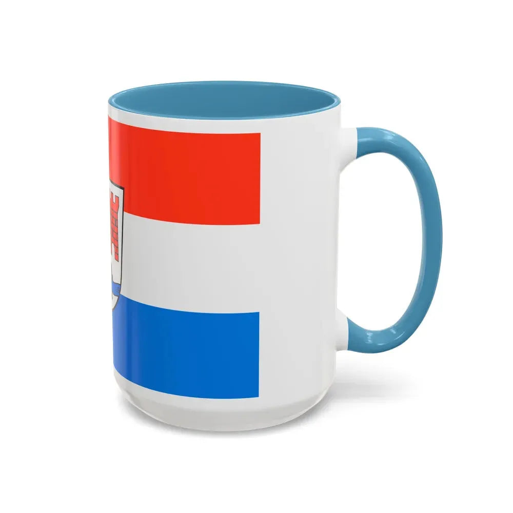 Flag of Schwandorf Germany - Accent Coffee Mug - Go Mug Yourself