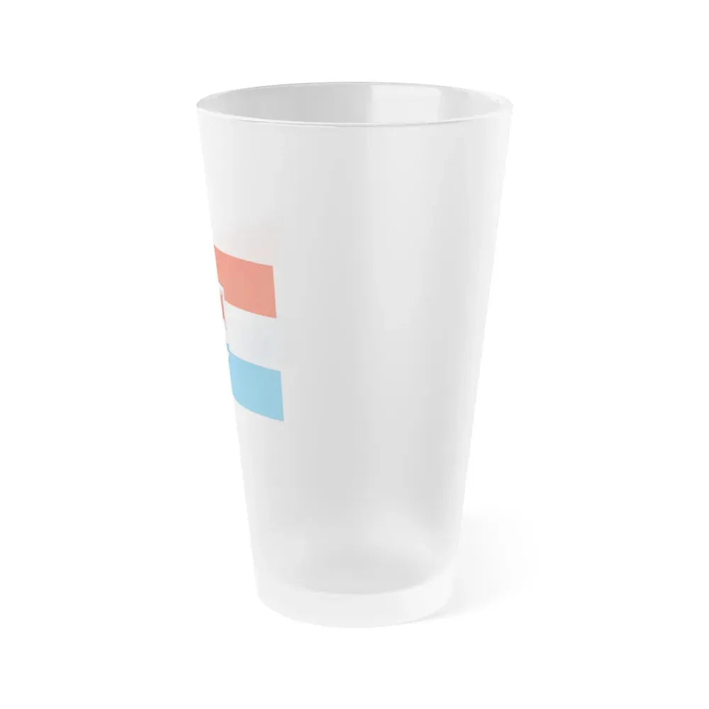 Flag of Schwandorf Germany - Frosted Pint Glass 16oz - Go Mug Yourself