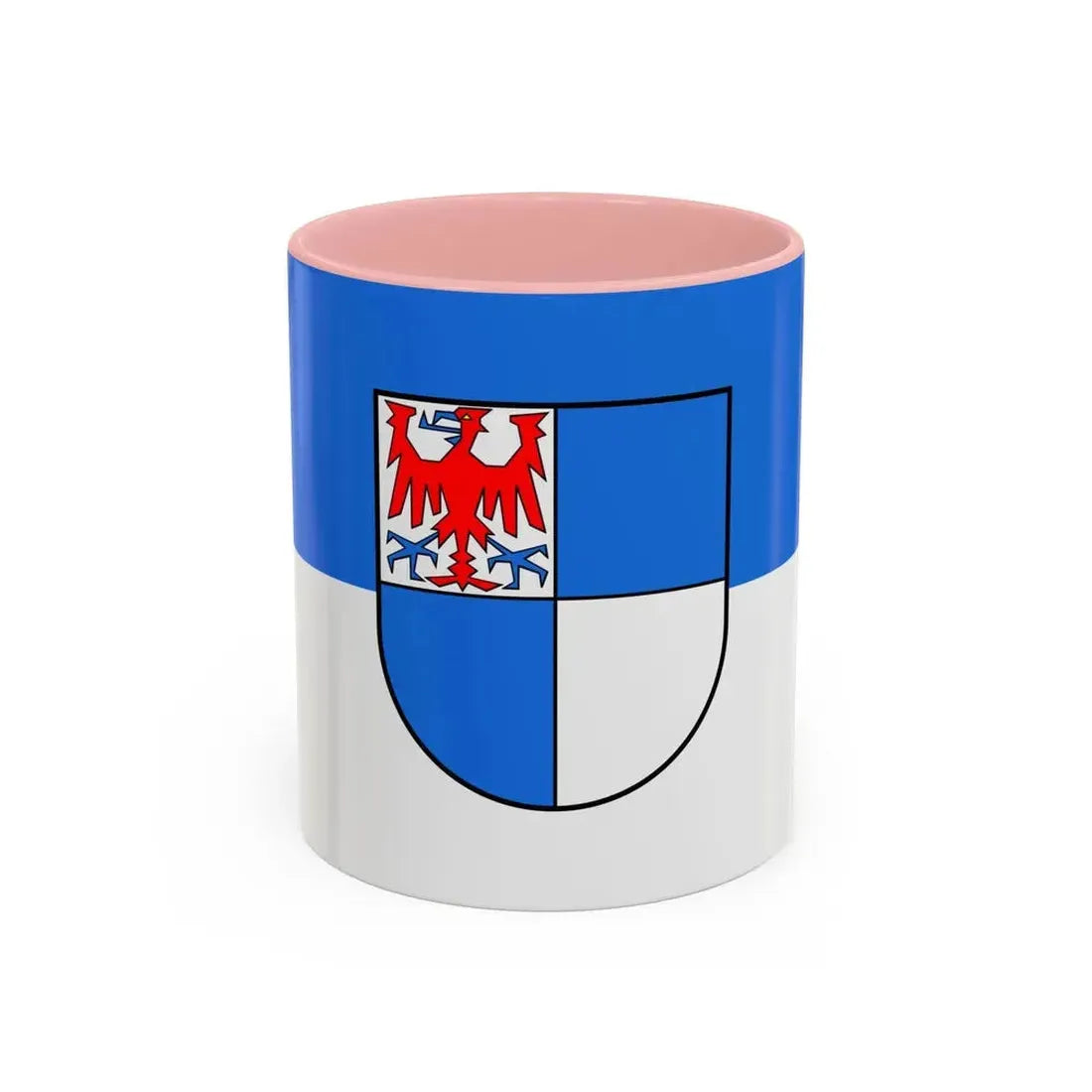 Flag of Schwarzwald Baar Kreis Germany - Accent Coffee Mug 11oz Pink - Go Mug Yourself