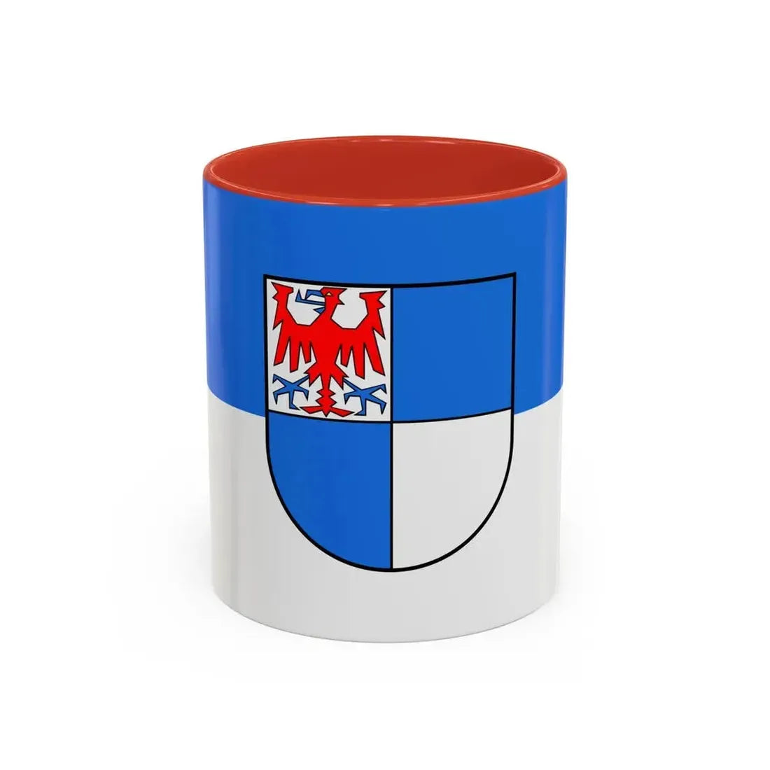 Flag of Schwarzwald Baar Kreis Germany - Accent Coffee Mug 11oz Red - Go Mug Yourself