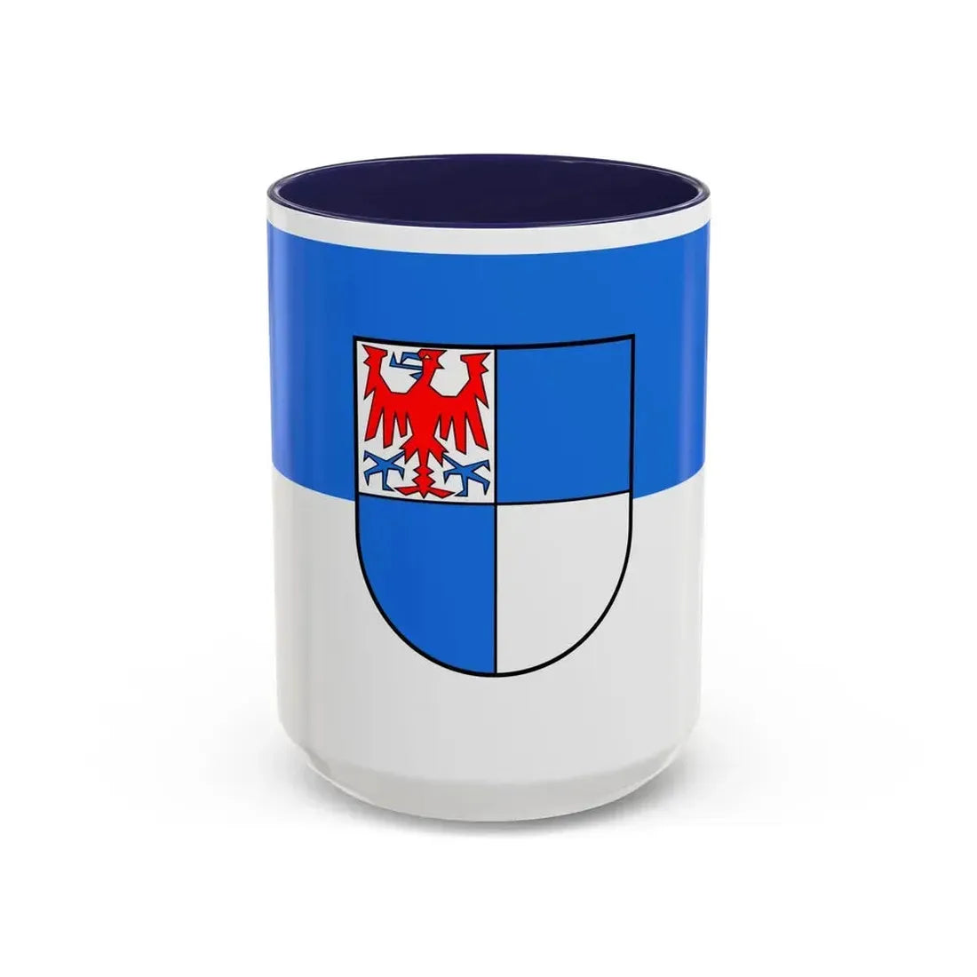 Flag of Schwarzwald Baar Kreis Germany - Accent Coffee Mug 15oz Navy - Go Mug Yourself