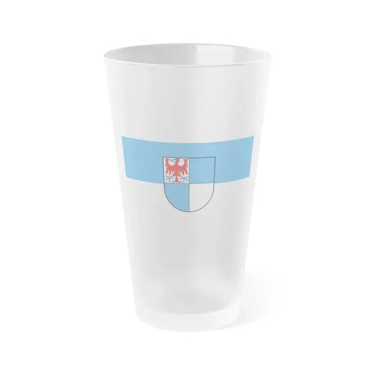 Flag of Schwarzwald Baar Kreis Germany - Frosted Pint Glass 16oz 16oz Frosted - Go Mug Yourself