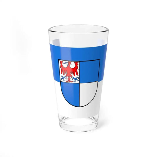 Flag of Schwarzwald Baar Kreis Germany - Pint Glass 16oz 16oz - Go Mug Yourself