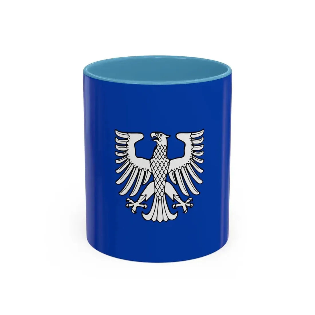 Flag of Schweinfurt 2 Germany - Accent Coffee Mug 11oz Light Blue - Go Mug Yourself