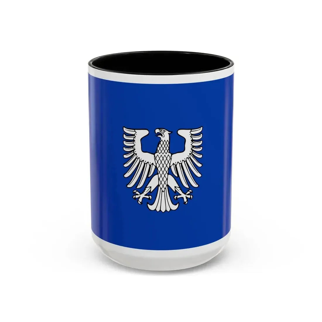 Flag of Schweinfurt 2 Germany - Accent Coffee Mug 15oz Black - Go Mug Yourself