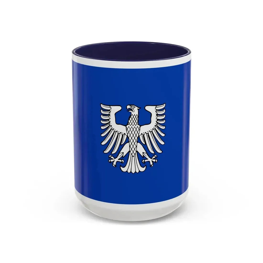 Flag of Schweinfurt 2 Germany - Accent Coffee Mug 15oz Navy - Go Mug Yourself