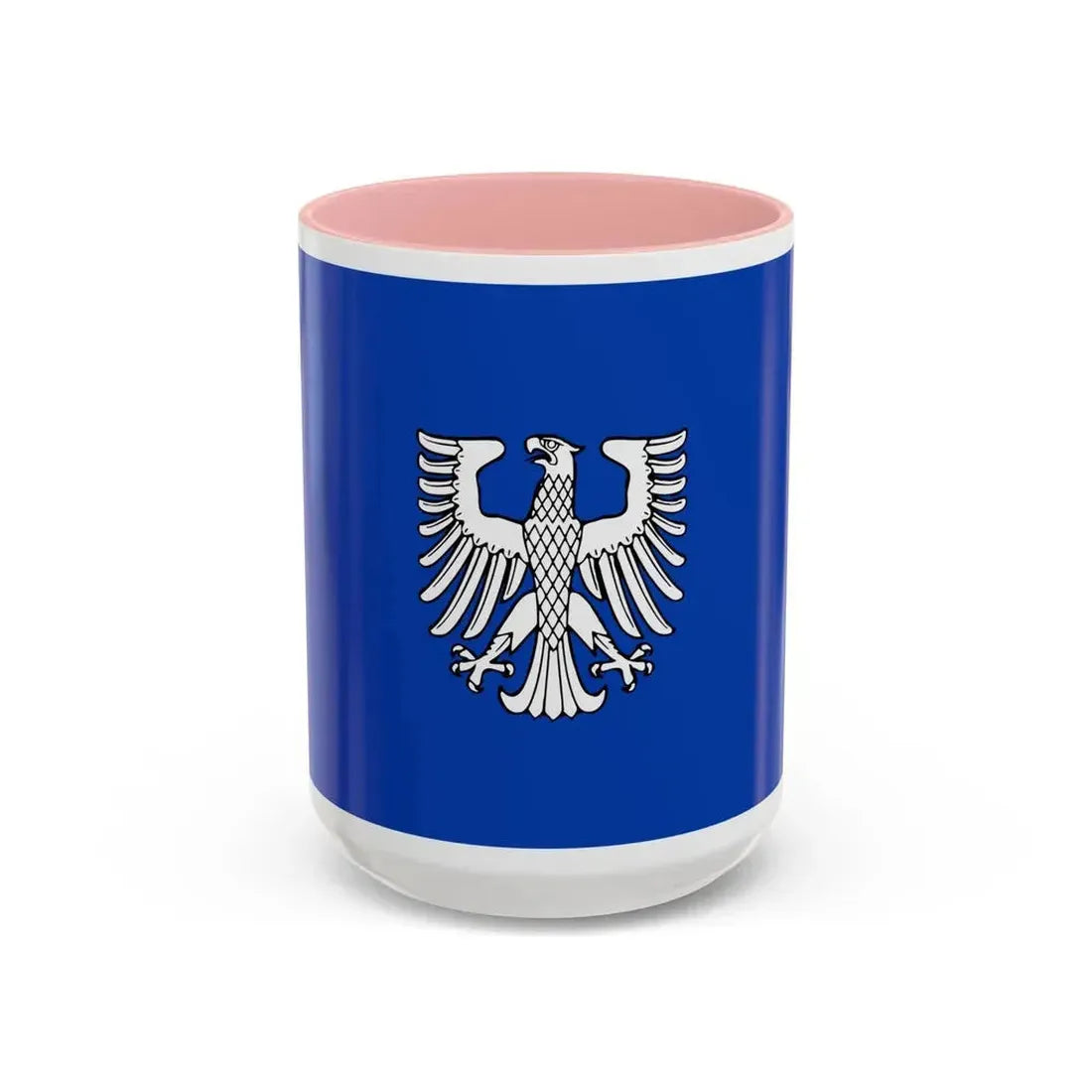 Flag of Schweinfurt 2 Germany - Accent Coffee Mug 15oz Pink - Go Mug Yourself