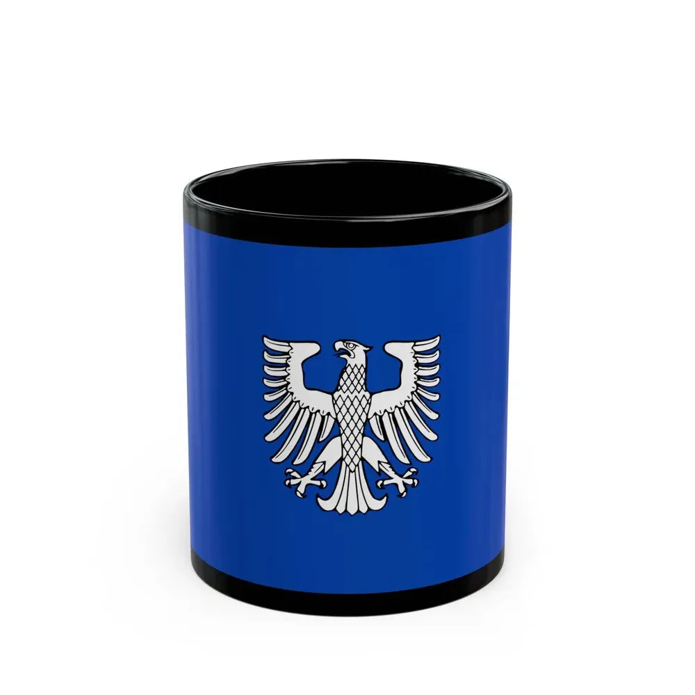 Flag of Schweinfurt 2 Germany - Black Coffee Mug 11oz - Go Mug Yourself