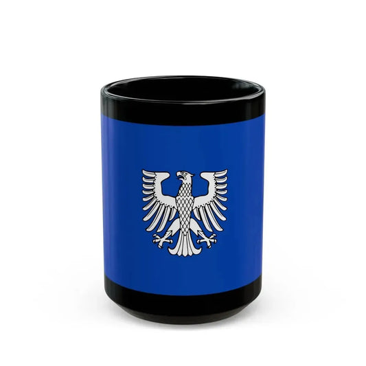 Flag of Schweinfurt 2 Germany - Black Coffee Mug 15oz - Go Mug Yourself