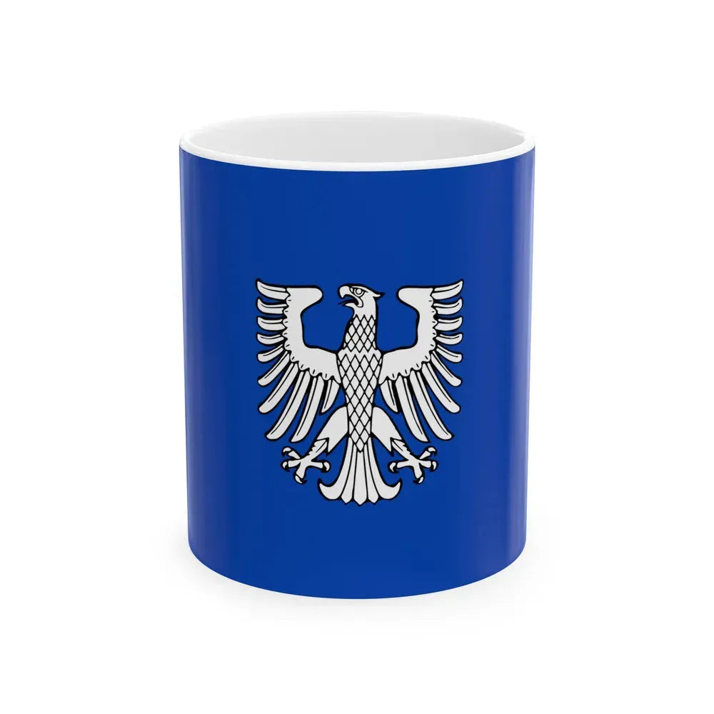 Flag of Schweinfurt 2 Germany - White Coffee Mug 11oz - Go Mug Yourself