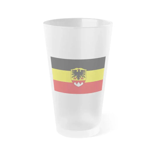 Flag of Schweinfurt Germany - Frosted Pint Glass 16oz 16oz Frosted - Go Mug Yourself