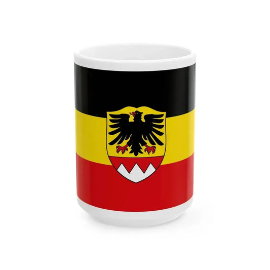 Flag of Schweinfurt Germany - White Coffee Mug 15oz - Go Mug Yourself