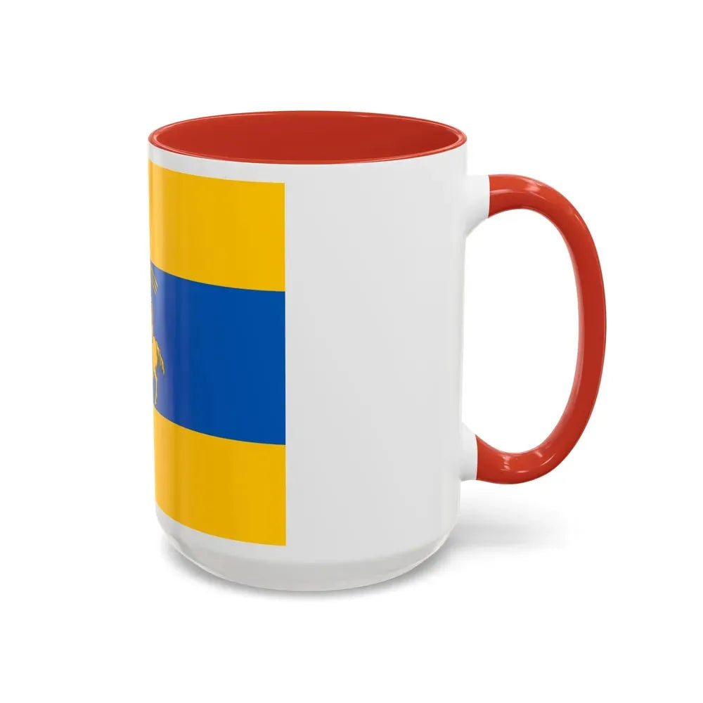 Flag of Schwerin Germany - Accent Coffee Mug - Go Mug Yourself