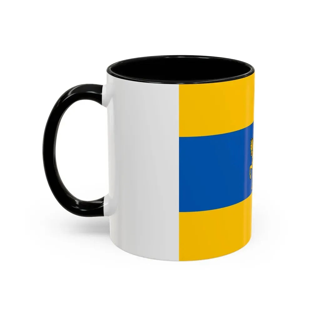 Flag of Schwerin Germany - Accent Coffee Mug - Go Mug Yourself