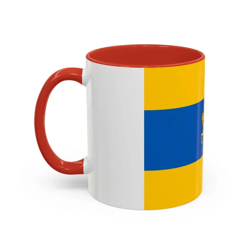 Flag of Schwerin Germany - Accent Coffee Mug - Go Mug Yourself
